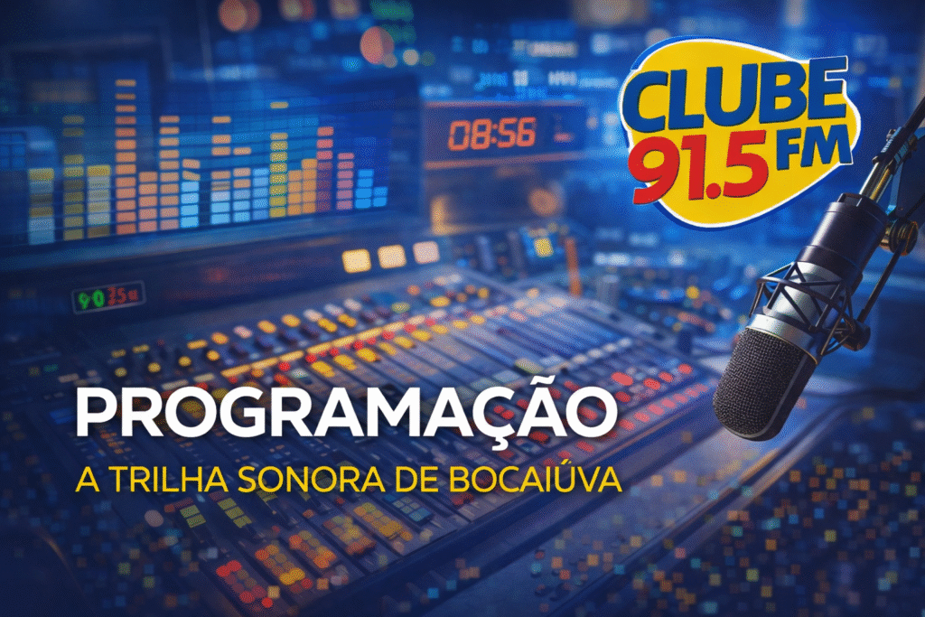 Programação Rádio Clube 91.5 FM de Bocaiúva