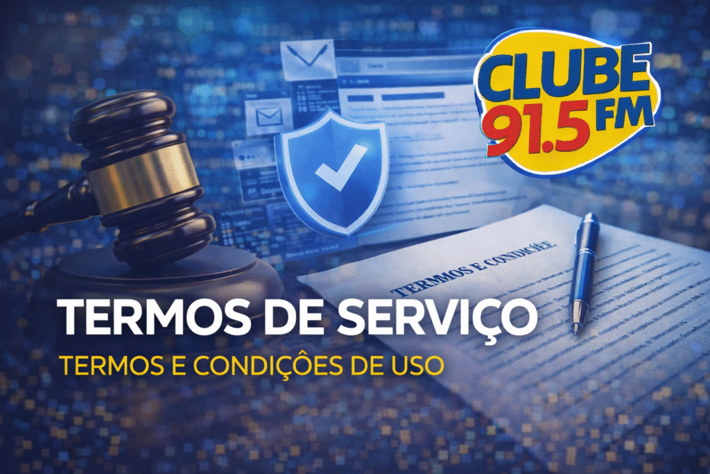 Termos de Serviço Rádio Clube 91.5 FM de Bocaiúva